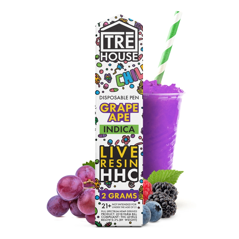 Live Resin HHC Tek Kullanımlık Elektronik Sigara Kalemi – Grape Ape