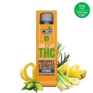 Pineapple Express THC Vape Pen: 5mg THC + 500mg CBD