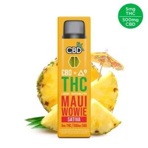 Maui Wowie THC Vape Pen: 5mg THC + 500mg CBD