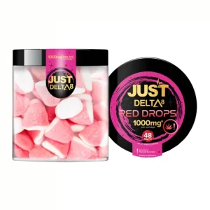 Just Delta 8 Gummies Red Drops 1000mg