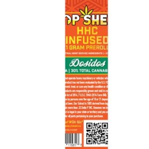 Top Shelf Hemp HHC Infused Pre-Roll - Dosidos