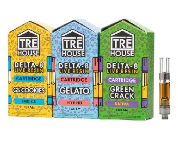 Tre House Delta-8 Live Resin Cartridge