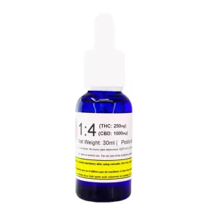 THC:CBD Oil – (250mg – 750mg THC) (1000mg – 3000mg CBD)