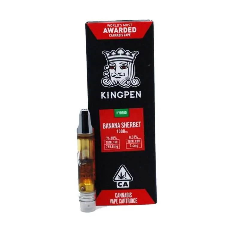Banana Sherbet Kingpen Vape Cartridge