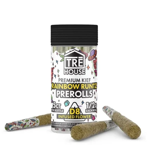 TRĒ House Delta 8 Pre-Rolls - Rainbow Runtz